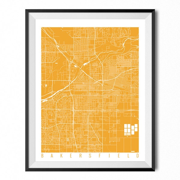 Bakersfield Poster Etsy
