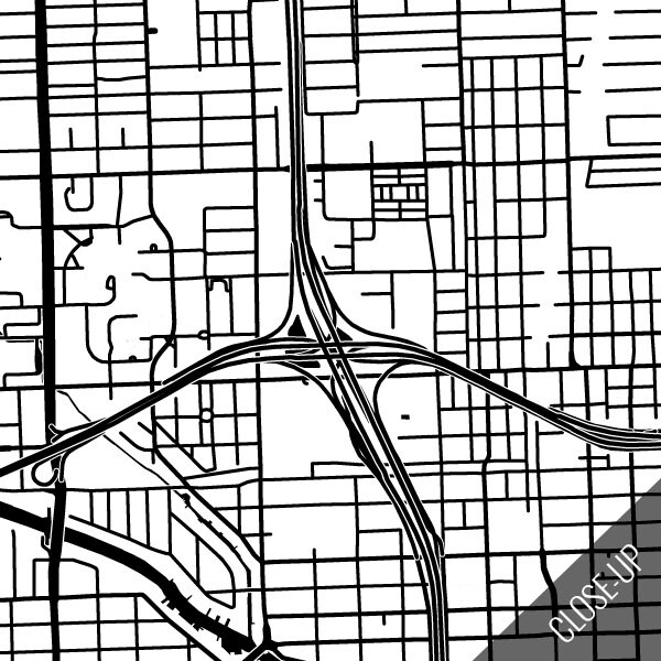 MIAMI Map Art Print / Florida Poster / Miami Wall Art Decor / Etsy