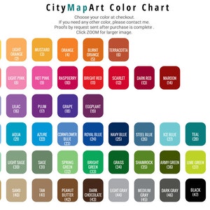 Custom Map Art Print - Any City in the World - Custom City Map / Print ...