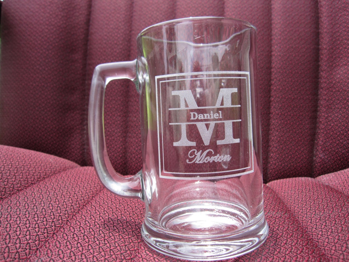 Custom Engraved Beer Mug Etsy