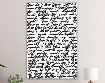 Elizabeth Barrett Browning Poem Print - Modern Love Wall Art (Digital Download)