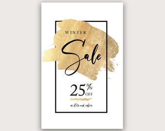Retail Business Sale Poster / Sign Template for Store Window