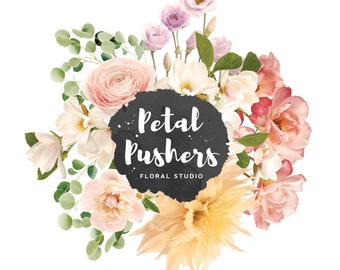 Modern Blooms Floral Logo