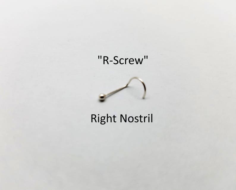 Tiny Invisible Sterling Silver Nose Ring Stud Retainer Etsy