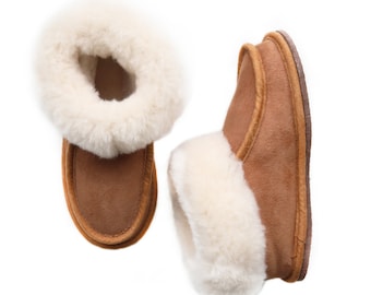 Chaussons enfant en peau de mouton