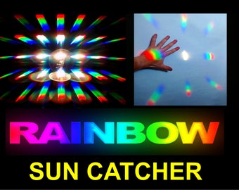 STAR BURST SUN Catcher /Multiple Rainbow Maker,Special Needs,Autism,Sensory,Science, Gadget, Home Decoration