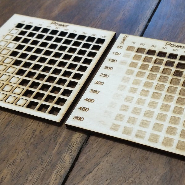 Xtool S1 Diode Laser Material Power Test Cut And Engrave File (Lightburn) File