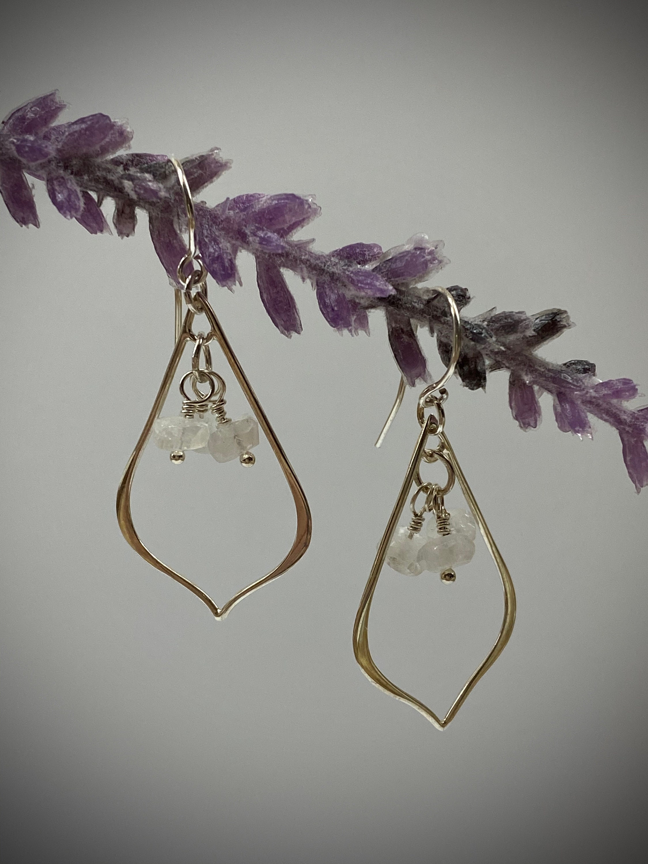 Pendientes De Piedra Lunar Para Gatos De Plata De Ley Para Mujeres, Amantes  De Los Gatos, image size:2250x3000