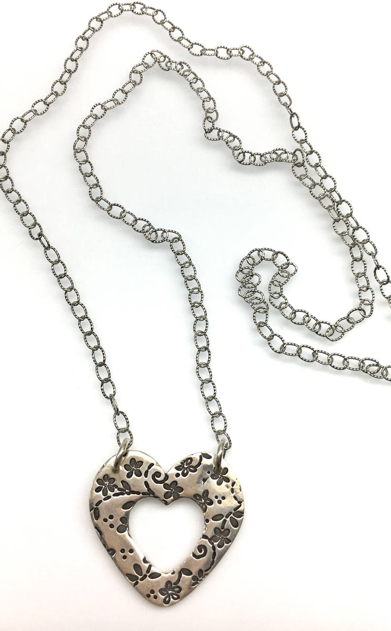 Sterling Silver Eyeglass Holder Heart Shaped Eyeglass Holder Etsy