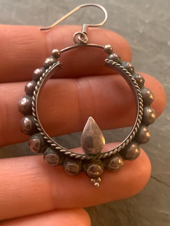 Beautiful Large Sterling Silver Statement Earring… - image 6