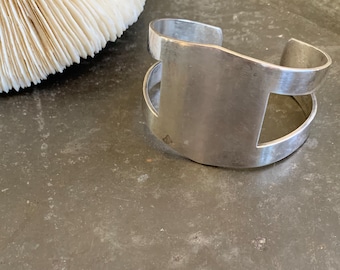 Vintage Sterling Silver Power Cuff