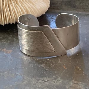Vintage Sterling Silver Handcrafted Cuff