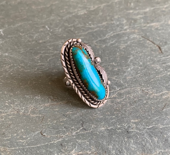 Beautiful Vintage Sterling Silver and Turquoise a… - image 2