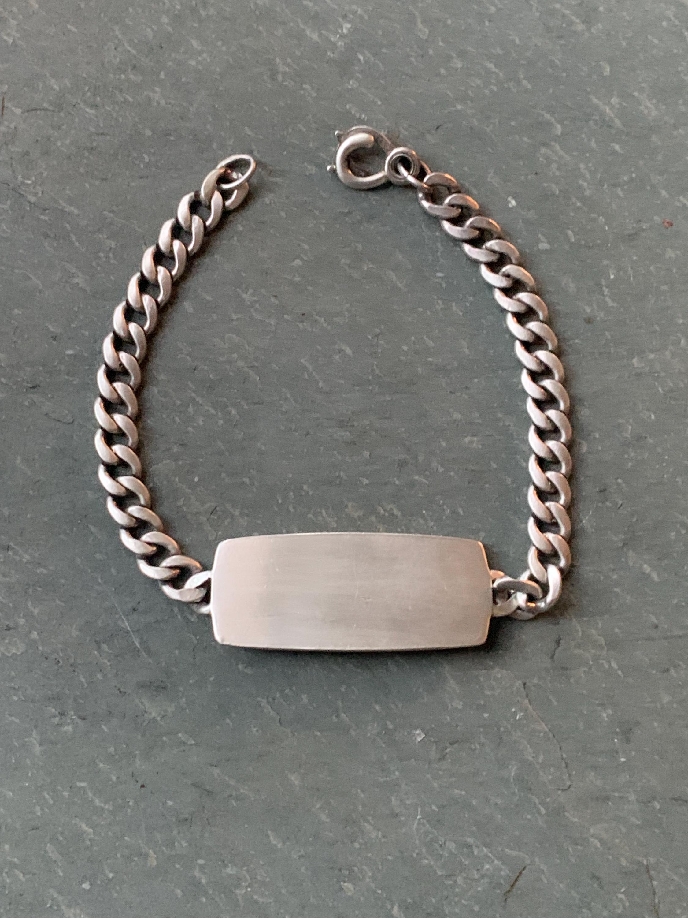 Vintage Napier Sterling Silver ID Bracelet - Etsy