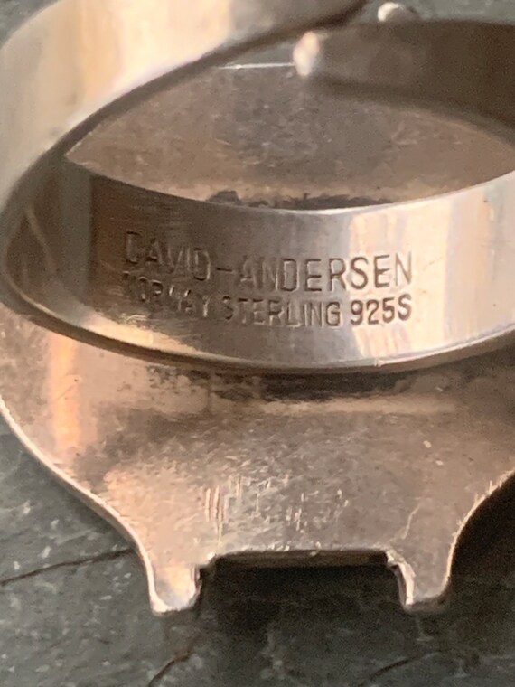 Vintage Sterling Silver David Andersen Ring - image 6