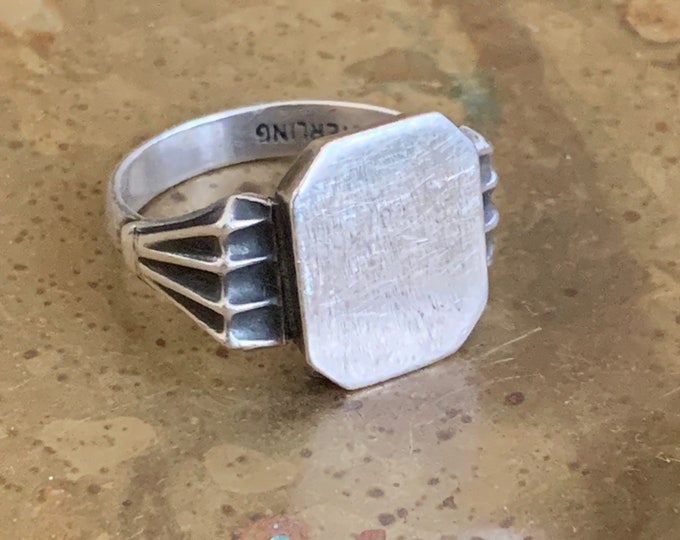 Vintage Sterling Silver Ring Etsy