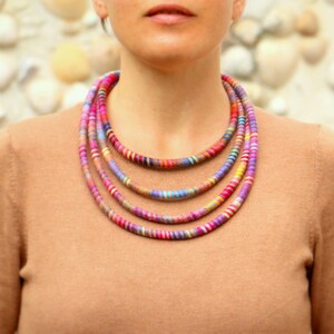 Colorful Multi Strand Necklace image 5