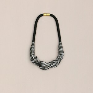 Gray Black Statement Necklace For Women, Unique Gifts For Her image 9