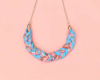 Braided Yarn Necklace For Women