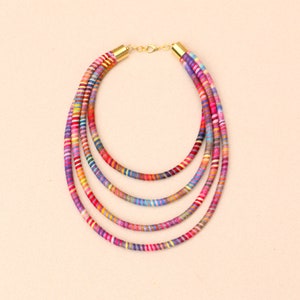 Colorful Multi Strand Necklace image 1