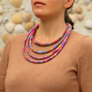 Colorful Multi Strand Necklace image 3