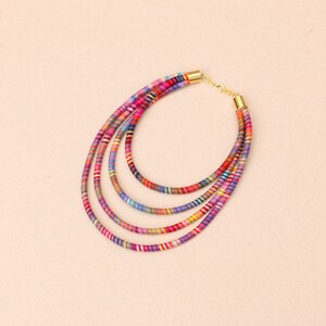 Colorful Multi Strand Necklace image 4