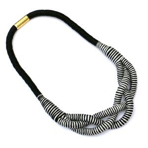 Gray Black Statement Necklace For Women, Unique Gifts For Her image 6