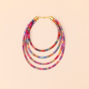 Colorful Multi Strand Necklace image 6