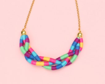 Necklace For Women, Unique Gifts For Her, Colorful Statement Jewelry