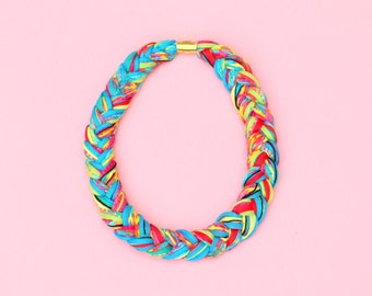 Multi Color Yarn Necklace For Women
