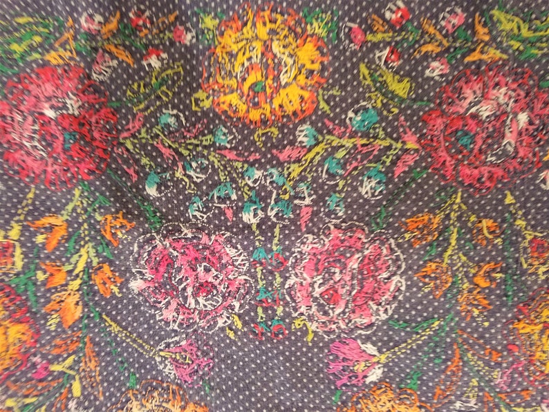 LG 23.5 Black Vintage oaxacan huipil
