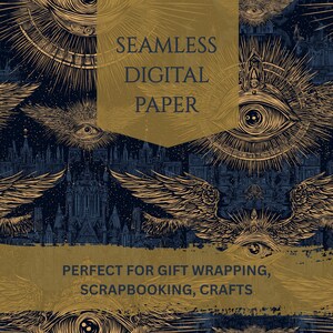 Seraphim Angel Digital Paper | Seamless Pattern | Digital Download