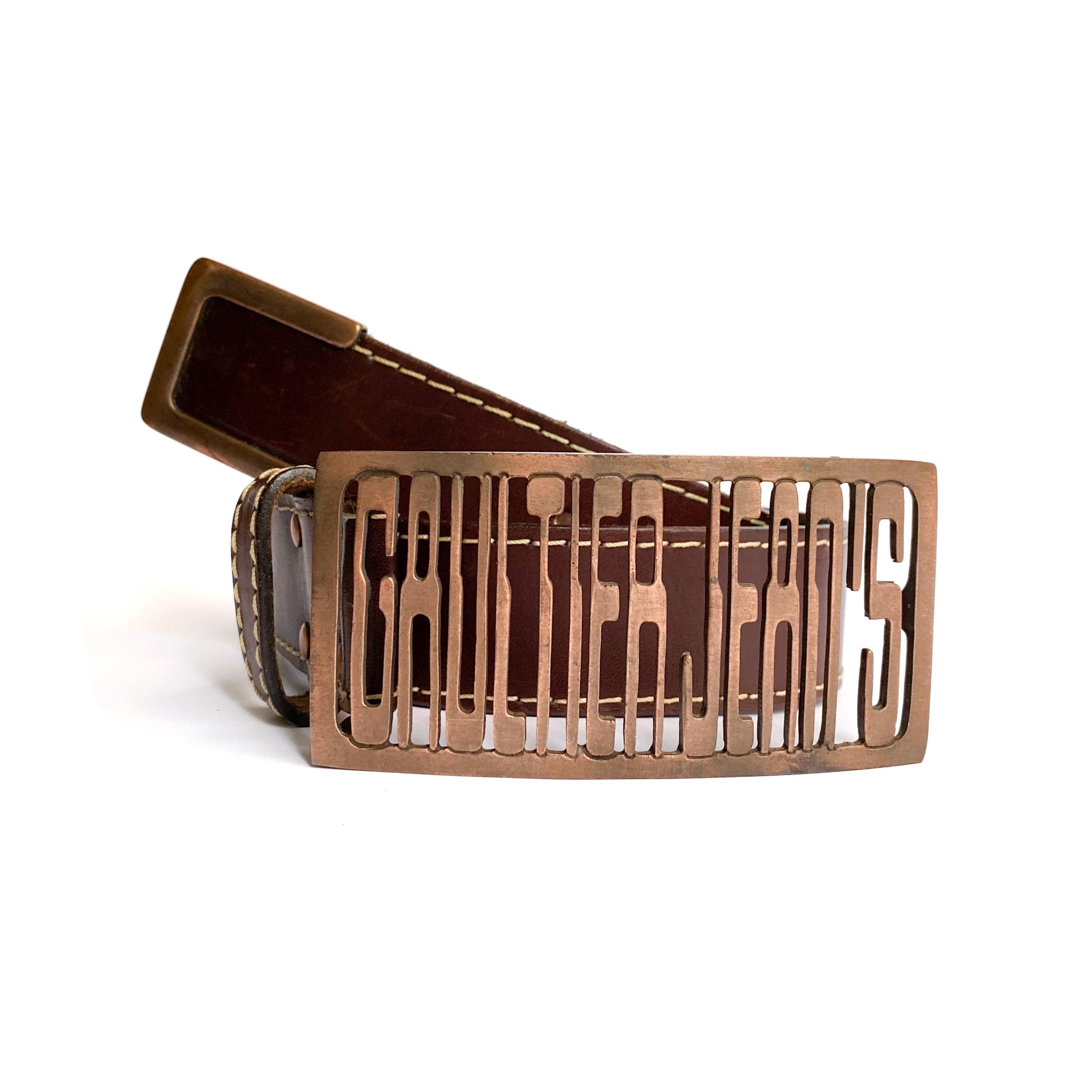 Jean Paul Gaultier - Monogram embellished chain belt Jean