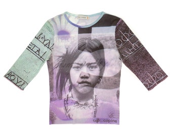 cop. copine アートプリント 長袖トップス アートプリント長袖トップス cop. copine アートプリント 長袖