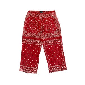 2000s Dolce Gabbana, D&G capris, y2k designer capris, Dolce and Gabbana bandana print, Dolce Gabbana cropped jeans, y2k Dolce and Gabbana