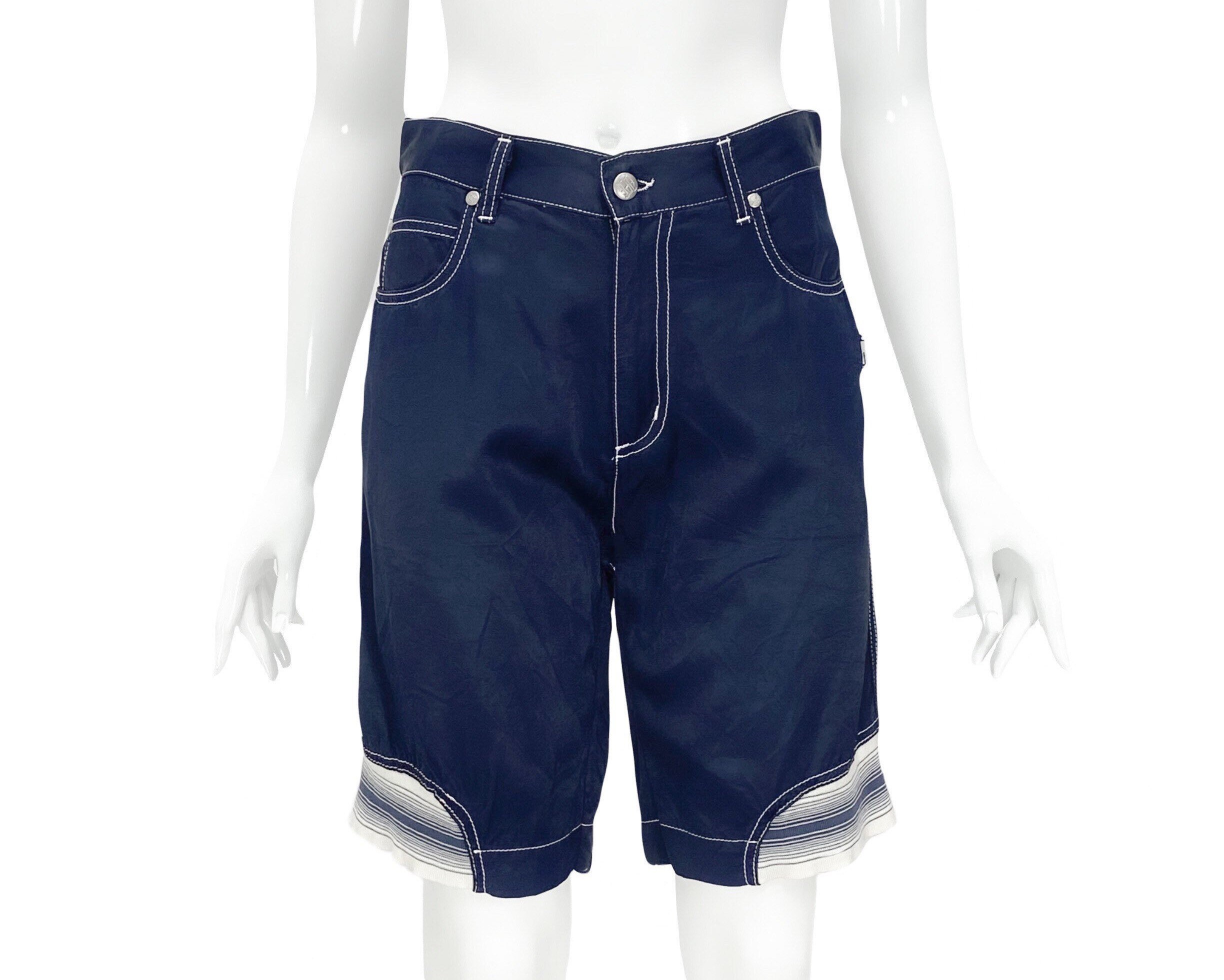 JUNIOR GAULTIER✦同色異素材切替design✧ShortPants