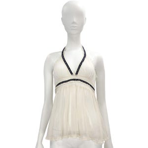 2000s Jean Paul Gaultier, y2k mesh top, Gaultier fishnet top, Gaultier halter top, lingerie top, JPG jeans, Gaultier mesh top halter top