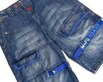2000s Marithe Francois Girbaud, Y2k Cargo Jeans, Cropped 2000s Marithe Francois Girbaud, Y2k Cargo Jeans, Cropped