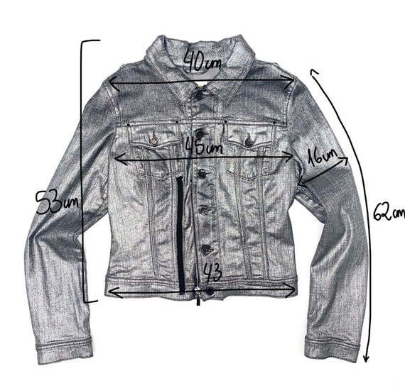 DIESEL Silver Jacket Diesel Denim Jacket Y2k Diesel Jacket - Etsy