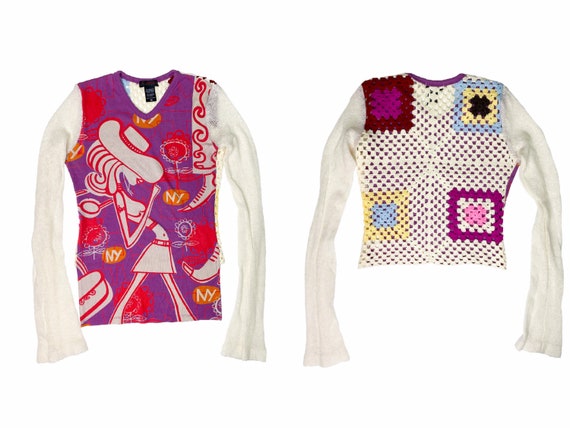 Custo Barcelona, 90s Clothing, vintage crochet, vi