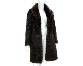Margiela fur coat, faux fur coat, Margiela x H&M, reissue 07/08, brown fur  coat, 2000s Margiela, Maison Martin Margiela, beaver coat
