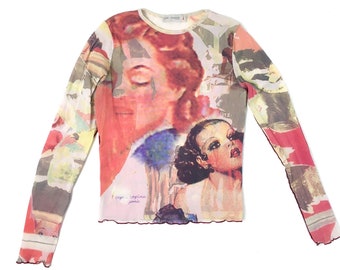 トップス Rare 2000s cop copine Mesh sleeve tee Rare 2000s cop copine Mesh sleeve tee - メルカリ