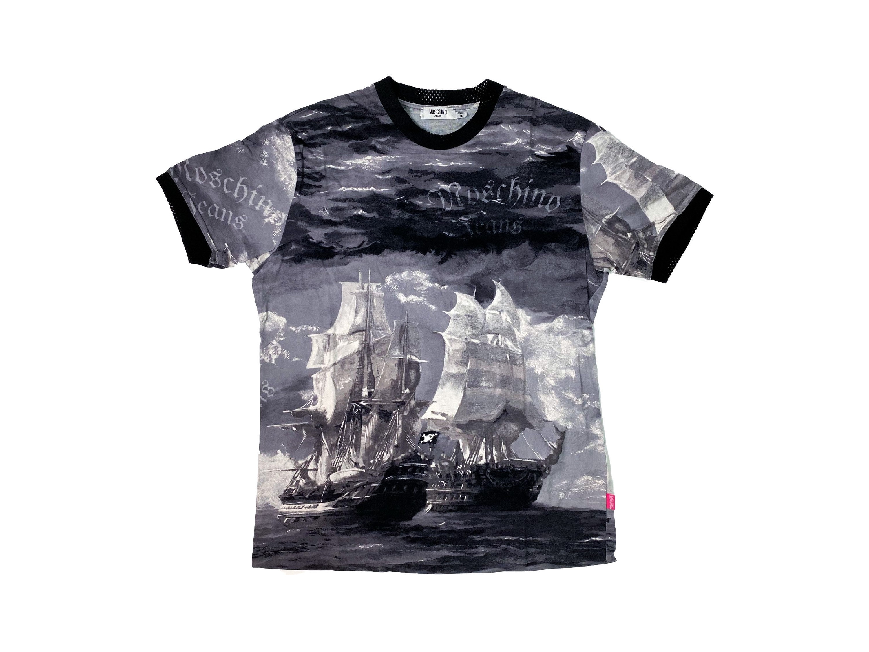 Vintage Moschino 90s Moschino T-shirt Pirate Print Moschino - Etsy