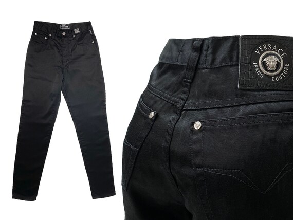 Versace Jeans Couture, 90s versace jeans, satin ve