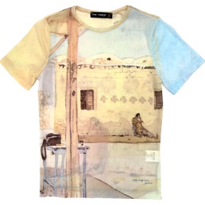 Cop Copine mesh top, y2k baby tee, Copcopine top, vintage tshirt, early 2000s fashion, y2k clothing, watercolor print