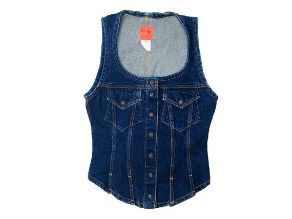 90s bustier, Christian Lacroix bustier, denim bust
