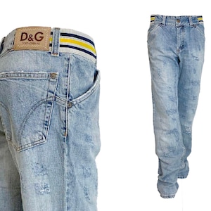 Chic Letter Print Baggy Jeans, Pantalones De Mezclilla Informales Para  Hombres Con Estilo Callejero Desgastado Y Bolsillos