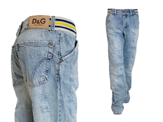 Dolce Gabbana Vintage D&G Baggy Jeans Dolce Gabbana - Etsy Israel