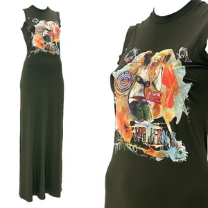 2000s Jean Paul Gaultier, JPG JEAN’S, y2k clothing, green maxi dress, vintage maxi dress, JPG dress, vintage dress, Jean Paul Gaultier dress