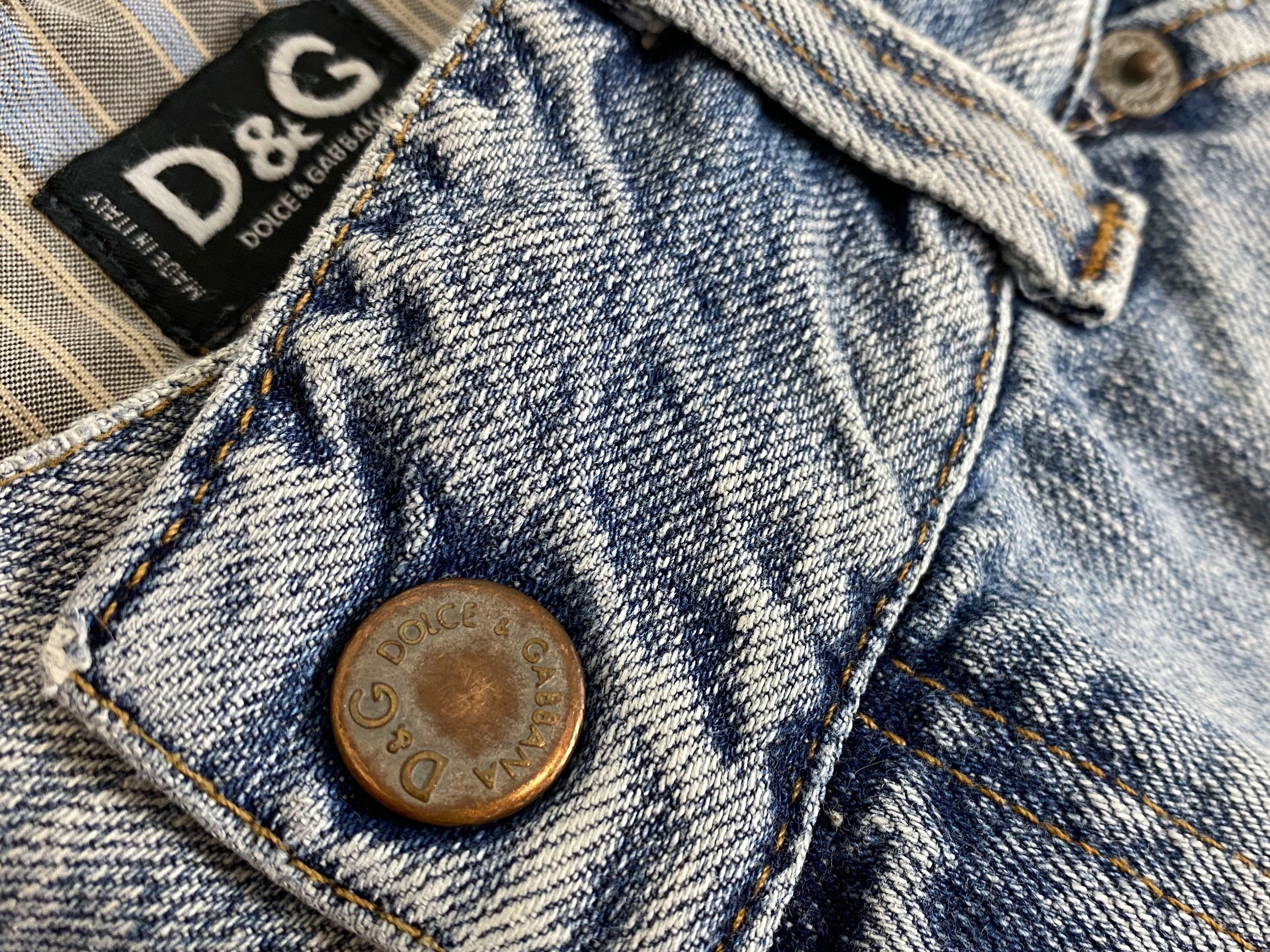 Dolce Gabbana Vintage D&G Baggy Jeans Dolce and Gabbana - Etsy Norway